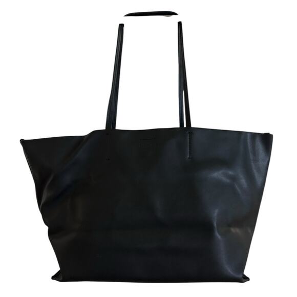 EVERLANE The Luxe Italian Leather Tote in Black - Picture 3 of 8